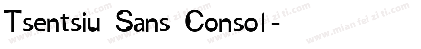 Tsentsiu Sans Consol字体转换